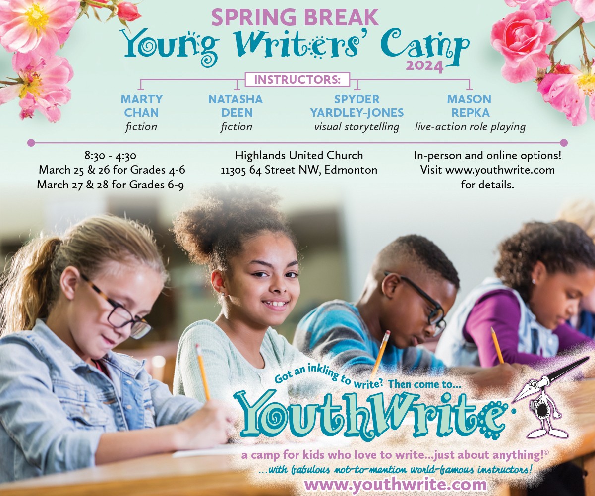 YouthWrite Spring Break Young Writers' Camps Family Fun Edmonton