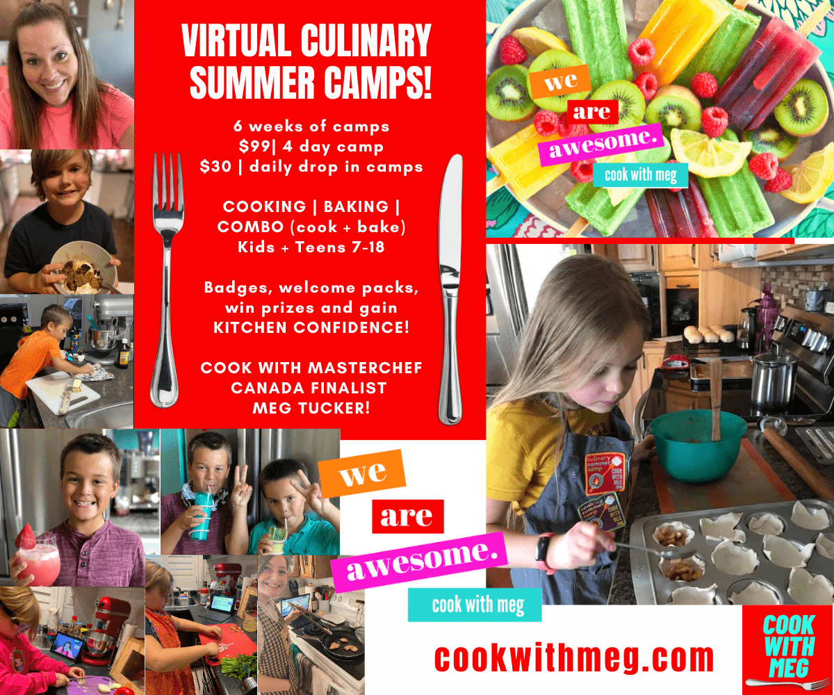 Cook with Meg Virtual Culinary Summer Camps Family Fun Edmonton