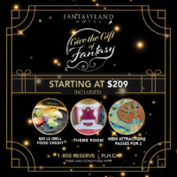 Fantasyland Hotel Gift Cards Experience Gift