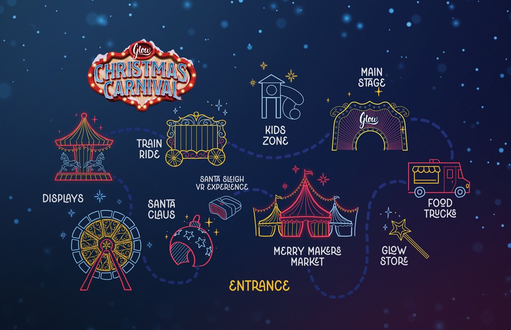 Glow Christmas Carnival Map