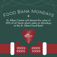 Santa St. Albert Centre 2024 Food Bank Mondays