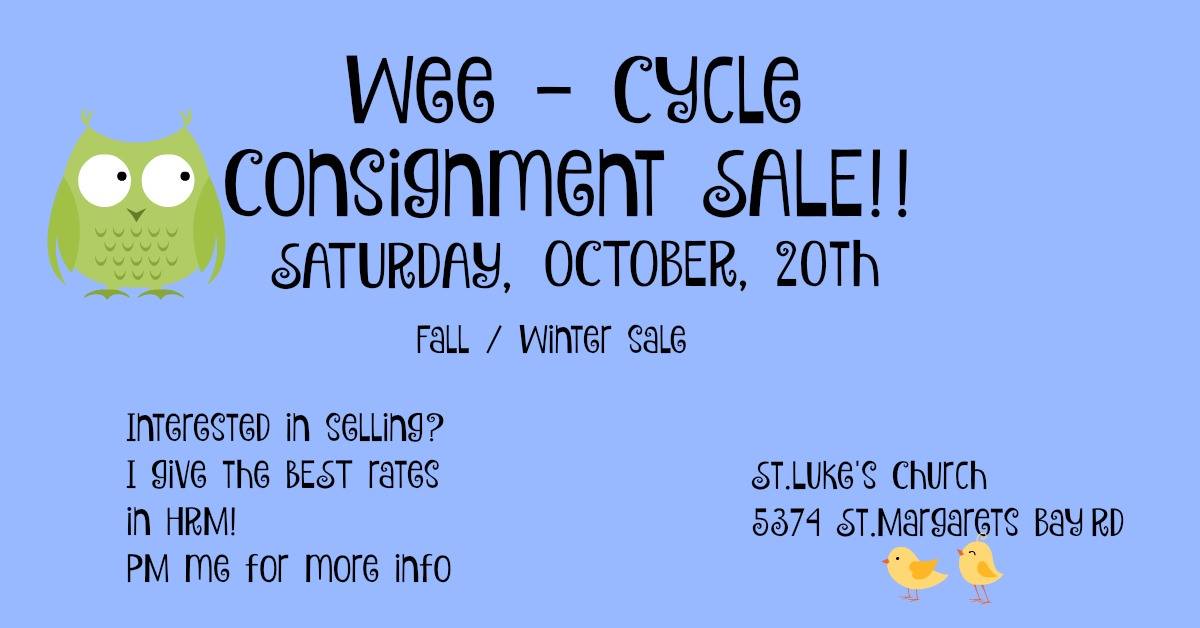 WeeCycle Consignment Sale is coming to Tantallon this Fall!