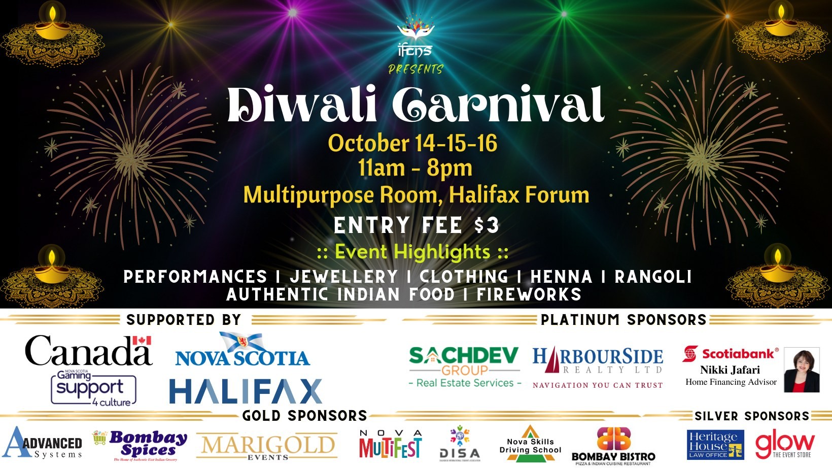 Celebrate the Annual Halifax Diwali Party - Festival of Lights