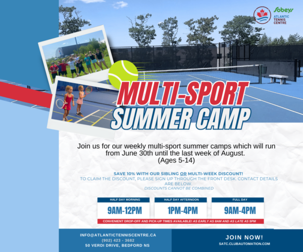 Sobeys Tennis Centre Summer Camps (Family Fun Halifax)