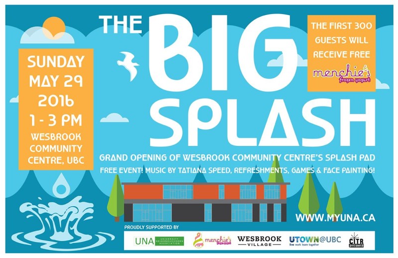 The Big Splash Wesbrook Community Centre Spray Park Opening