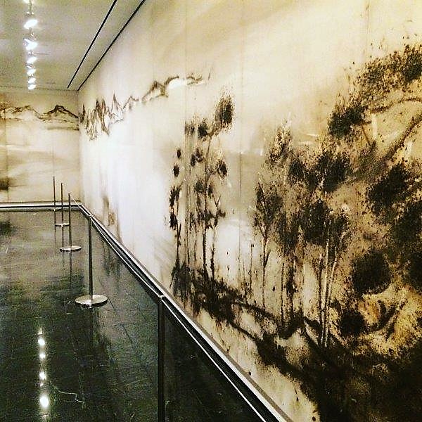 Houston gunpowder drawing at Museum of Fine Art - Photo Shelley Cameron McCarron